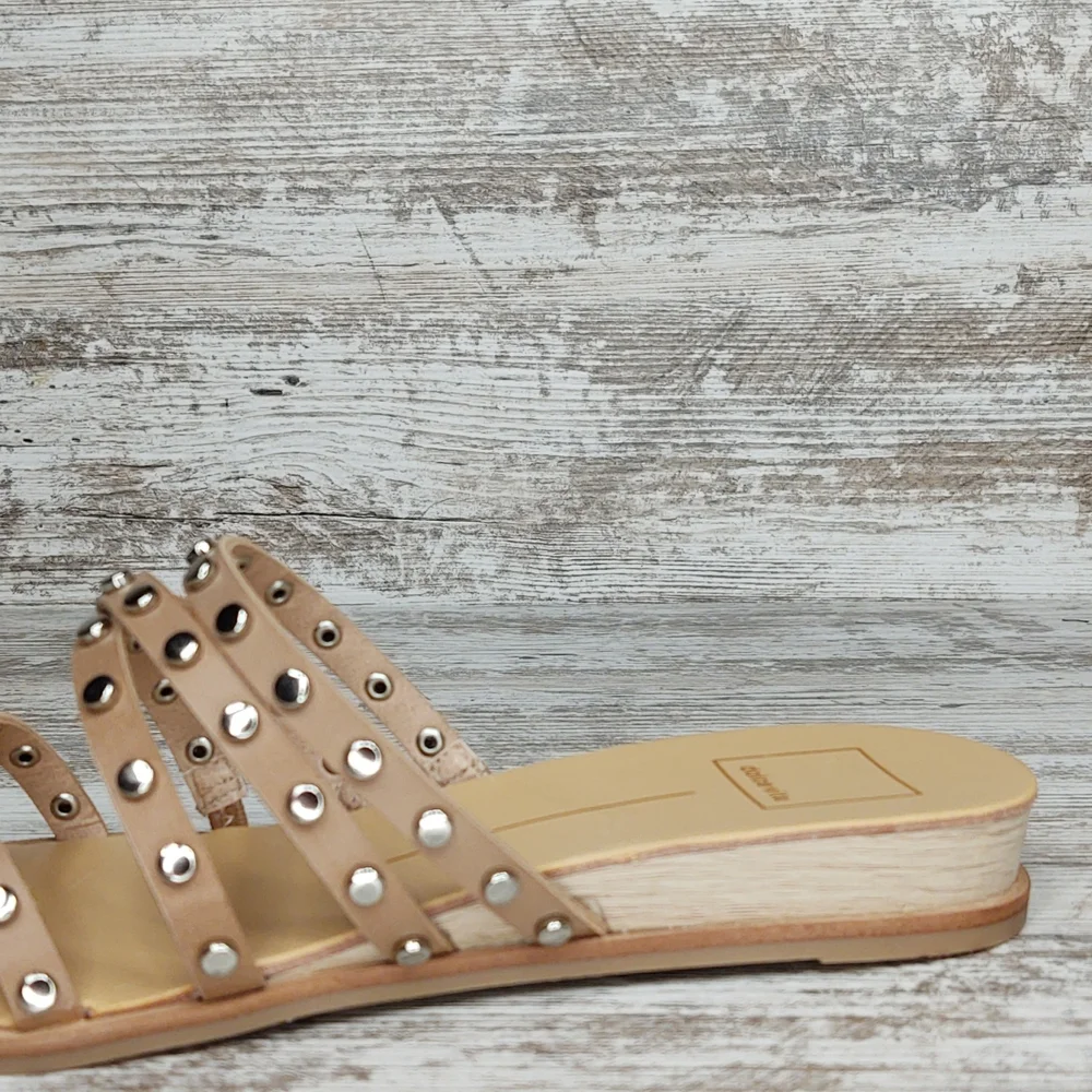 🟦NIB Dolce Vita Pinta Cafe Studded Strappy Slide Sandal - Picture 5 of 16